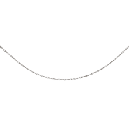 Fine Twist Choker Argento