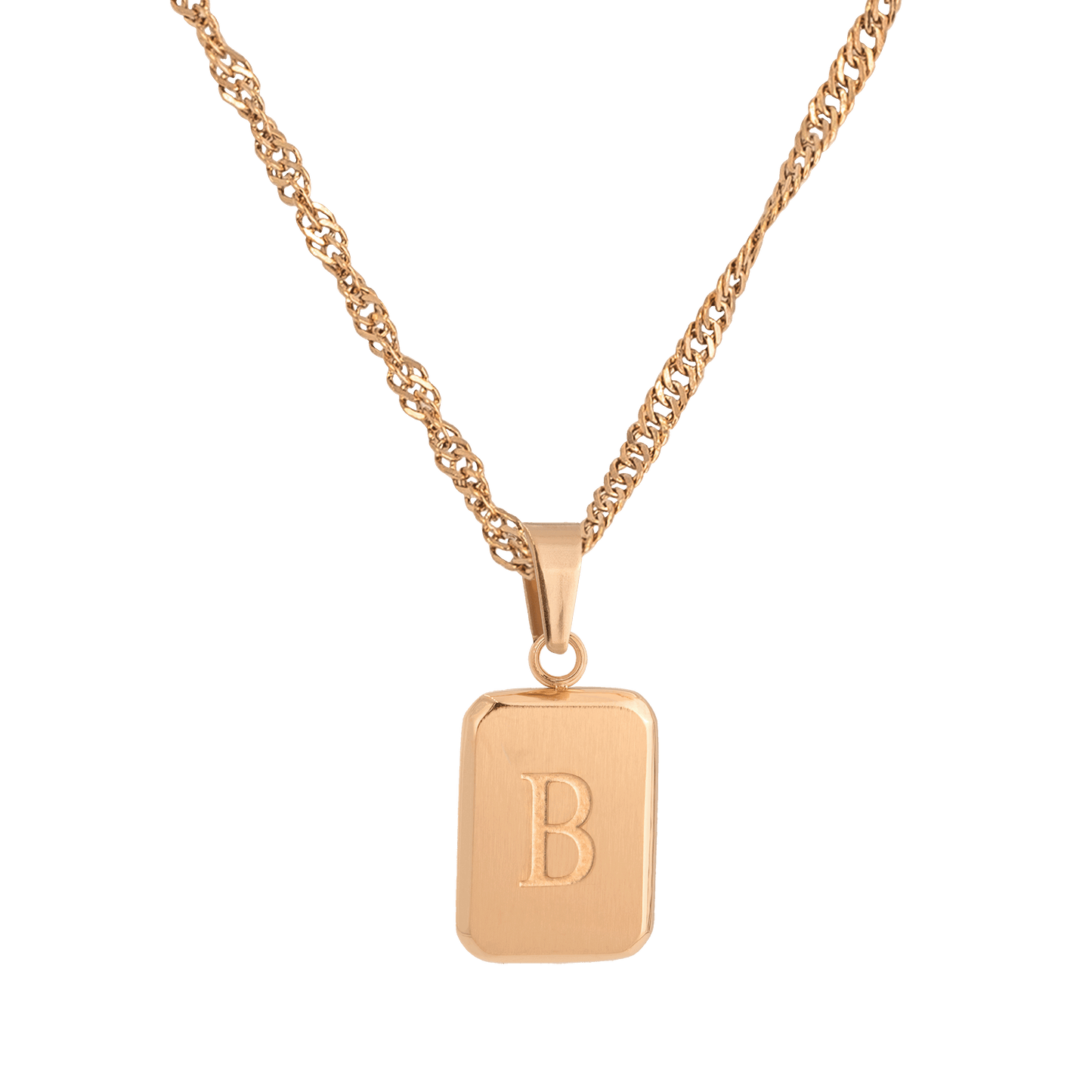 Letter Collana B Oro Rosa