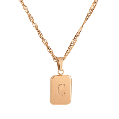 Letter Collana C Oro Rosa