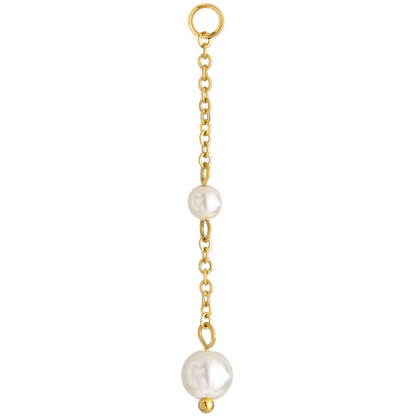 Pearl Allure Hoop Set Small Oro