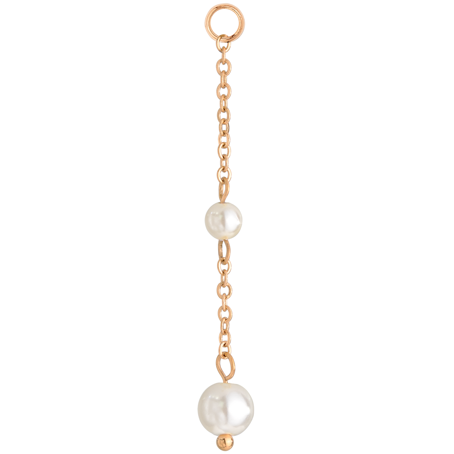 Pearl Allure Hoop Set Small Oro Rosa