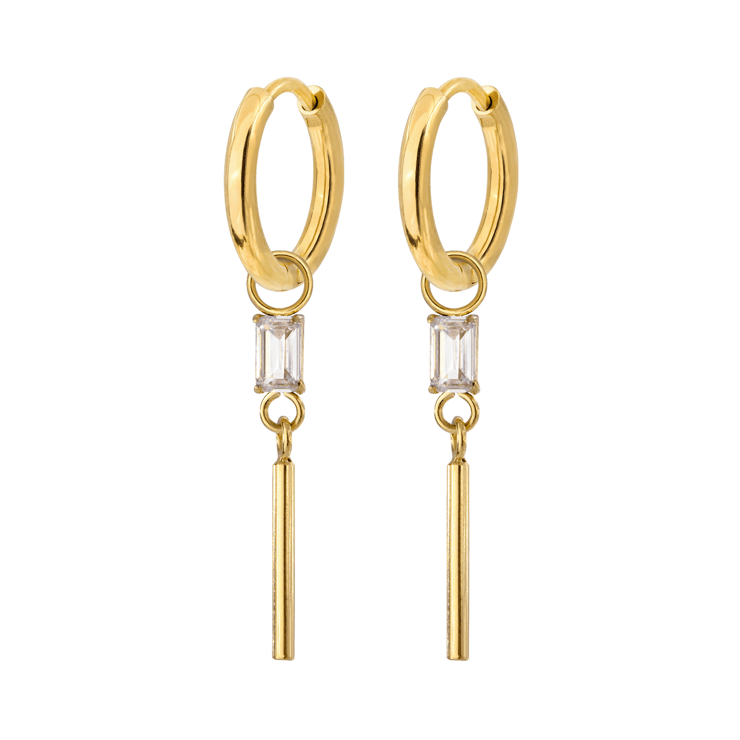 Stick and Stone Hoop Set Small Oro