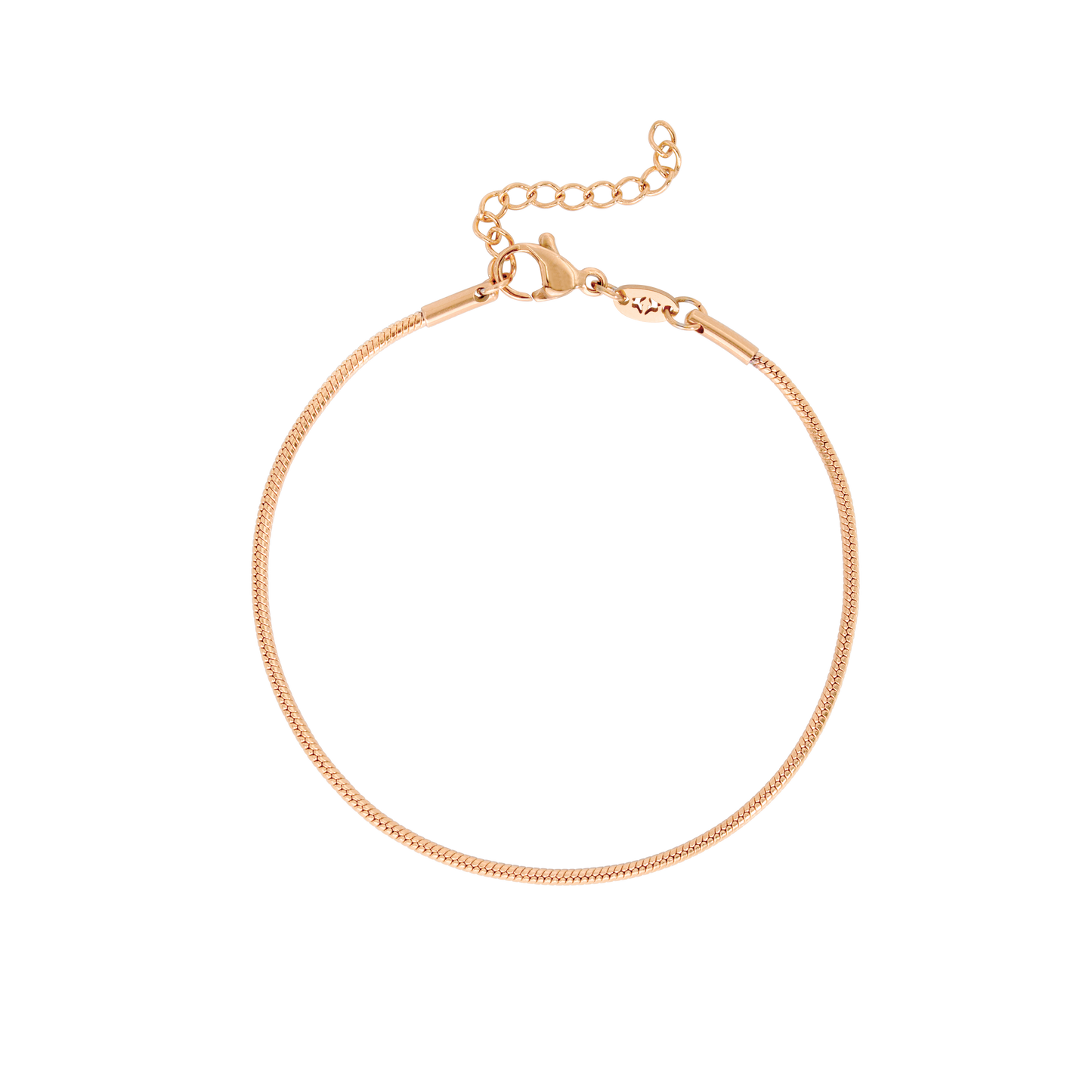 Round Snake Bracciale Oro Rosa