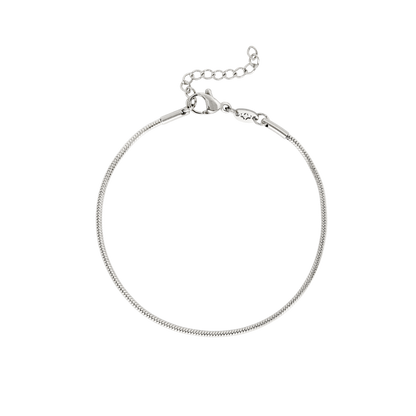 Round Snake Bracciale Argento