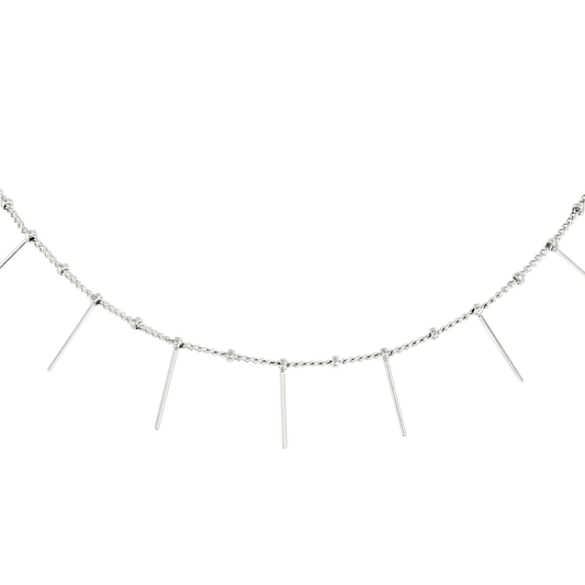 Sea Urchin Choker Argento