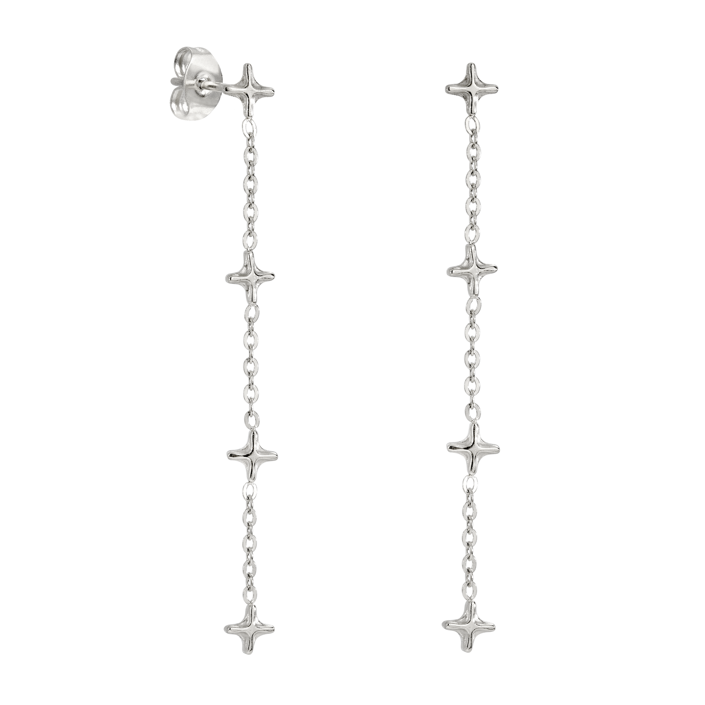 Starburst Studs Argento