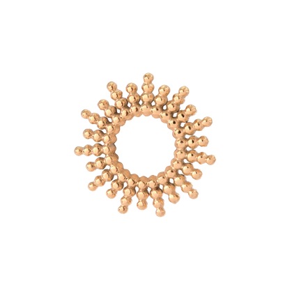 Sunny Oval Twisted Hoop Set Baby Oro Rosa