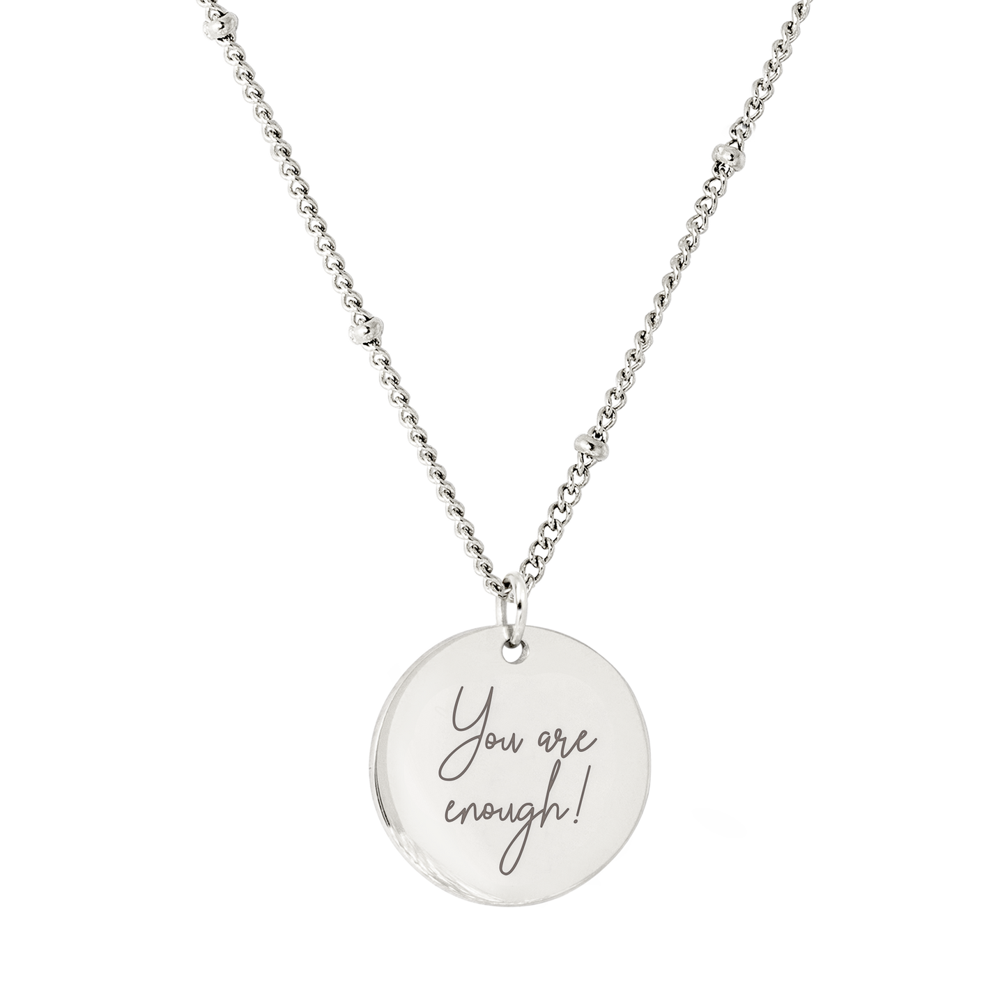 You are enough Collana Argento