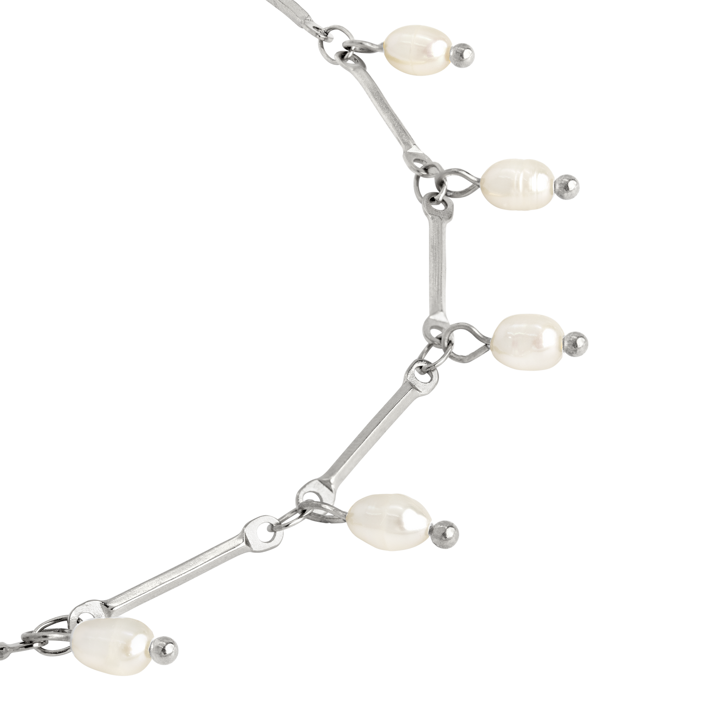 Annes Authentic Pearl Choker Argento