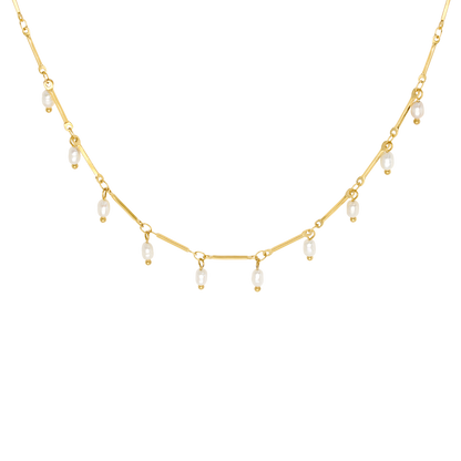 Annes Authentic Pearl Choker Oro