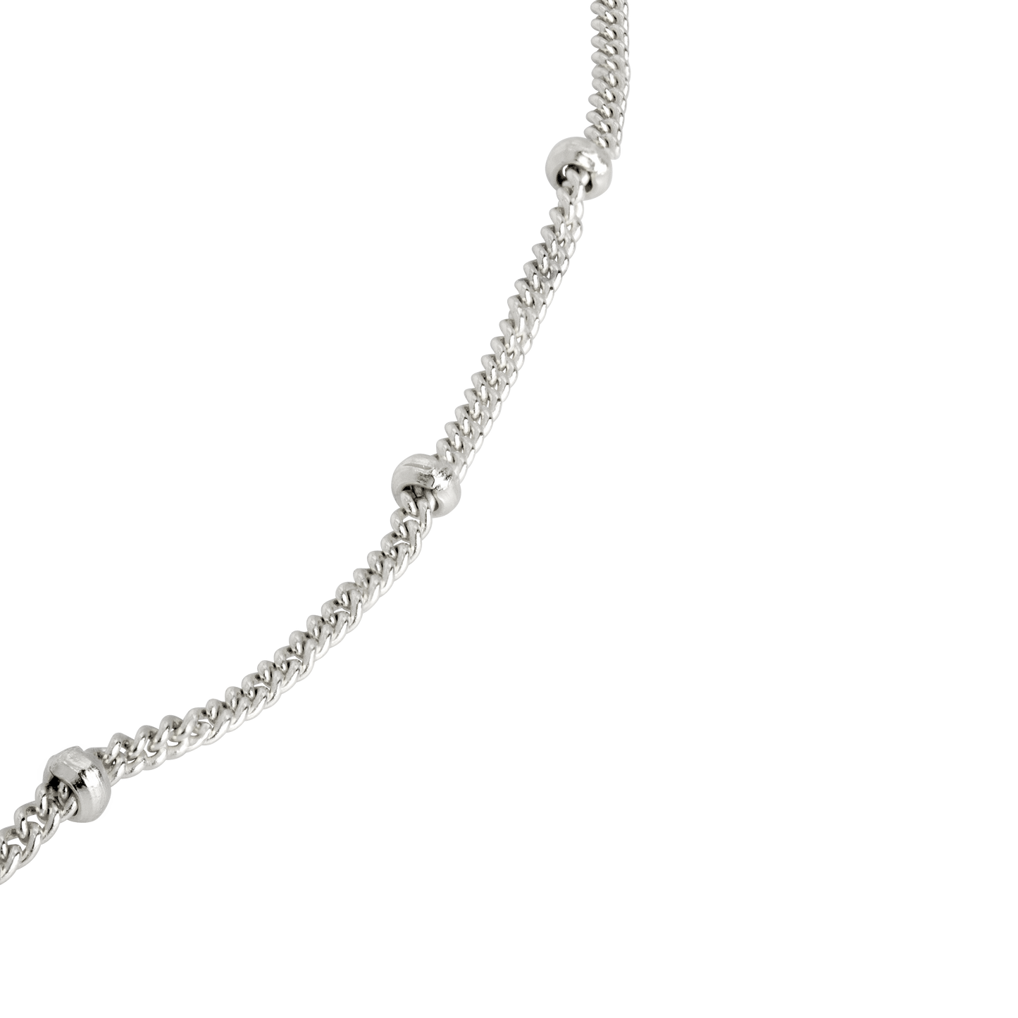 Beads Choker Argento