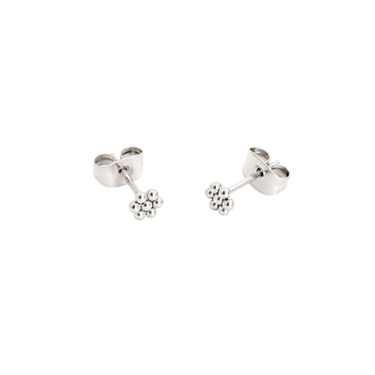 Blooming Studs Argento