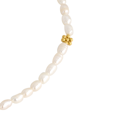 Blossom Pearl Choker Oro