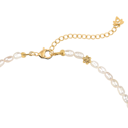 Blossom Pearl Choker Oro