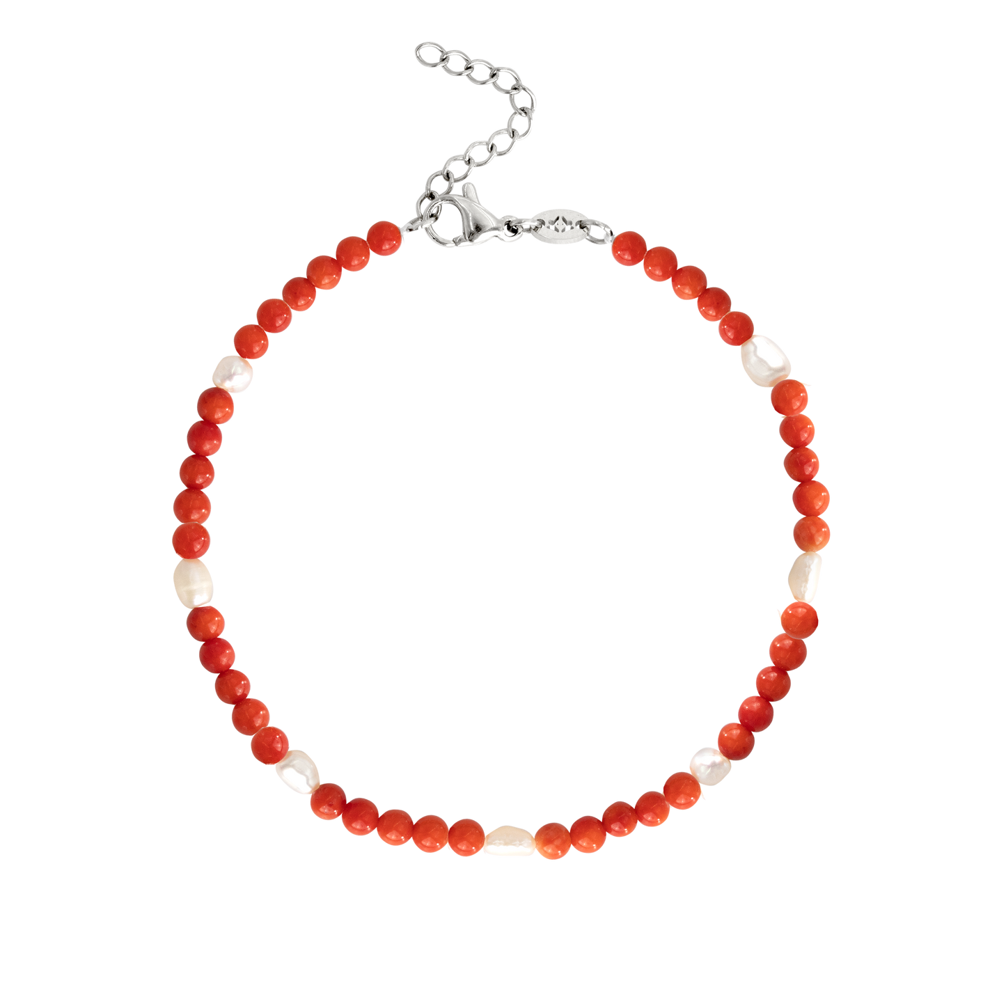 Coral Color Cavigliera Argento