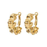 Cute Coral Hoops Oro