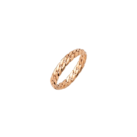 Cute Twist Knuckle Anello Oro Rosa