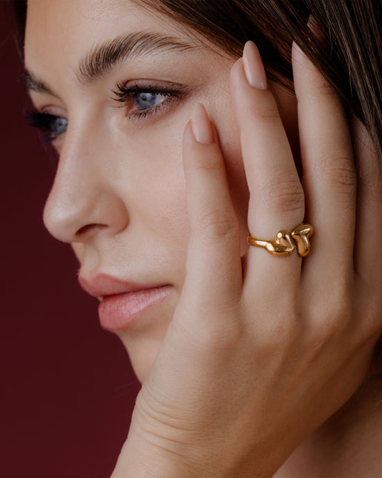 Heartie Anello Oro Rosa