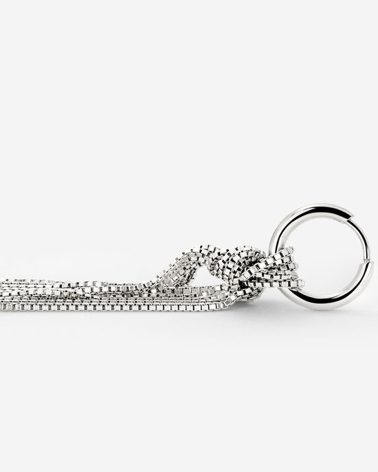 Sea Strands Hoop Set Small Argento