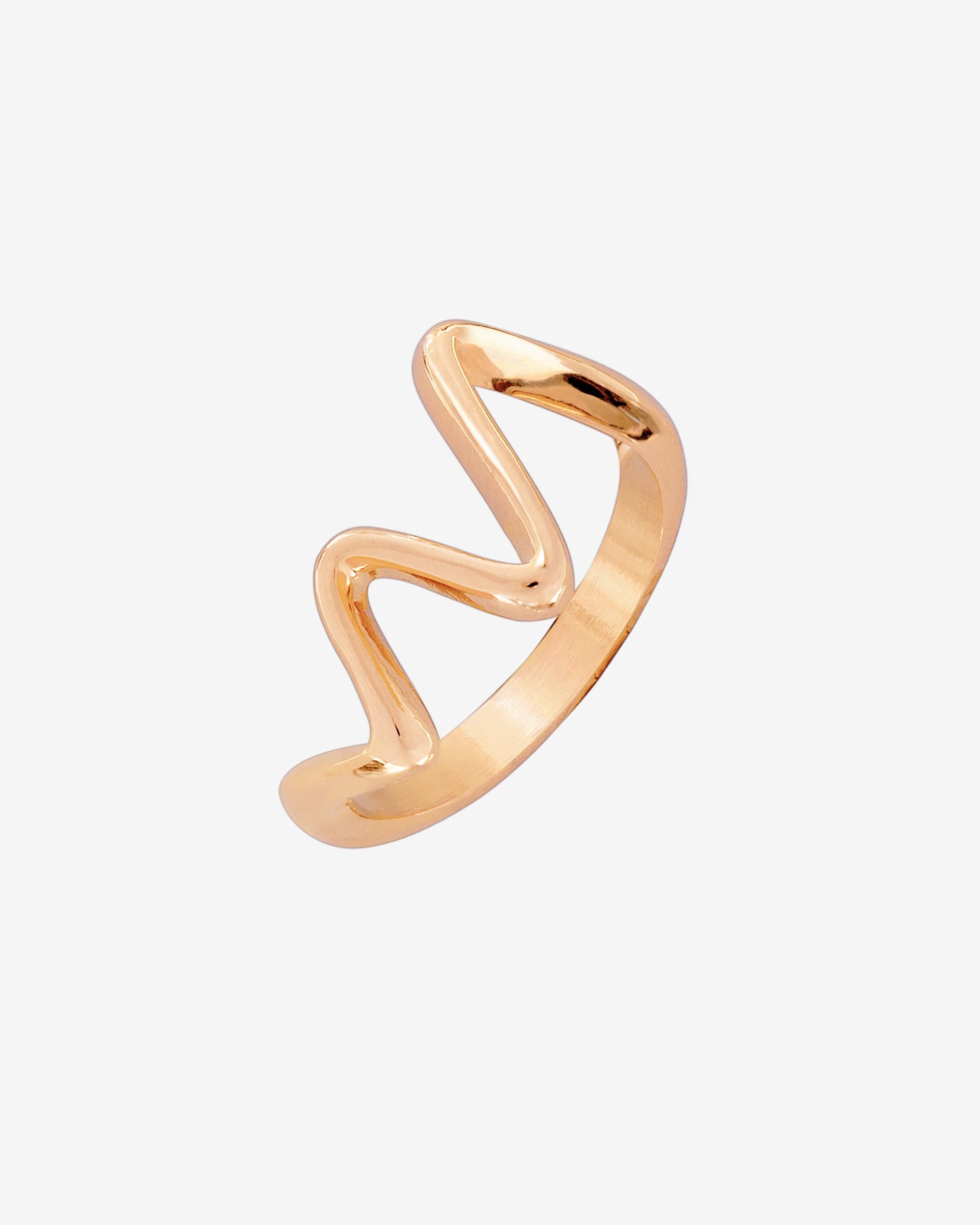 Fluid Motion Anello Oro Rosa