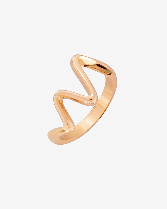 Fluid Motion Anello Oro Rosa