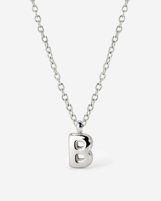 Bubble Letter Collana Argento