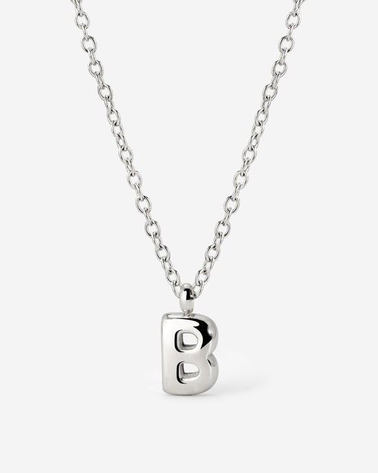 Bubble Letter Collana Argento
