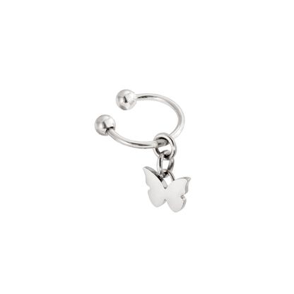 Fluttery Ear Cuff Argento