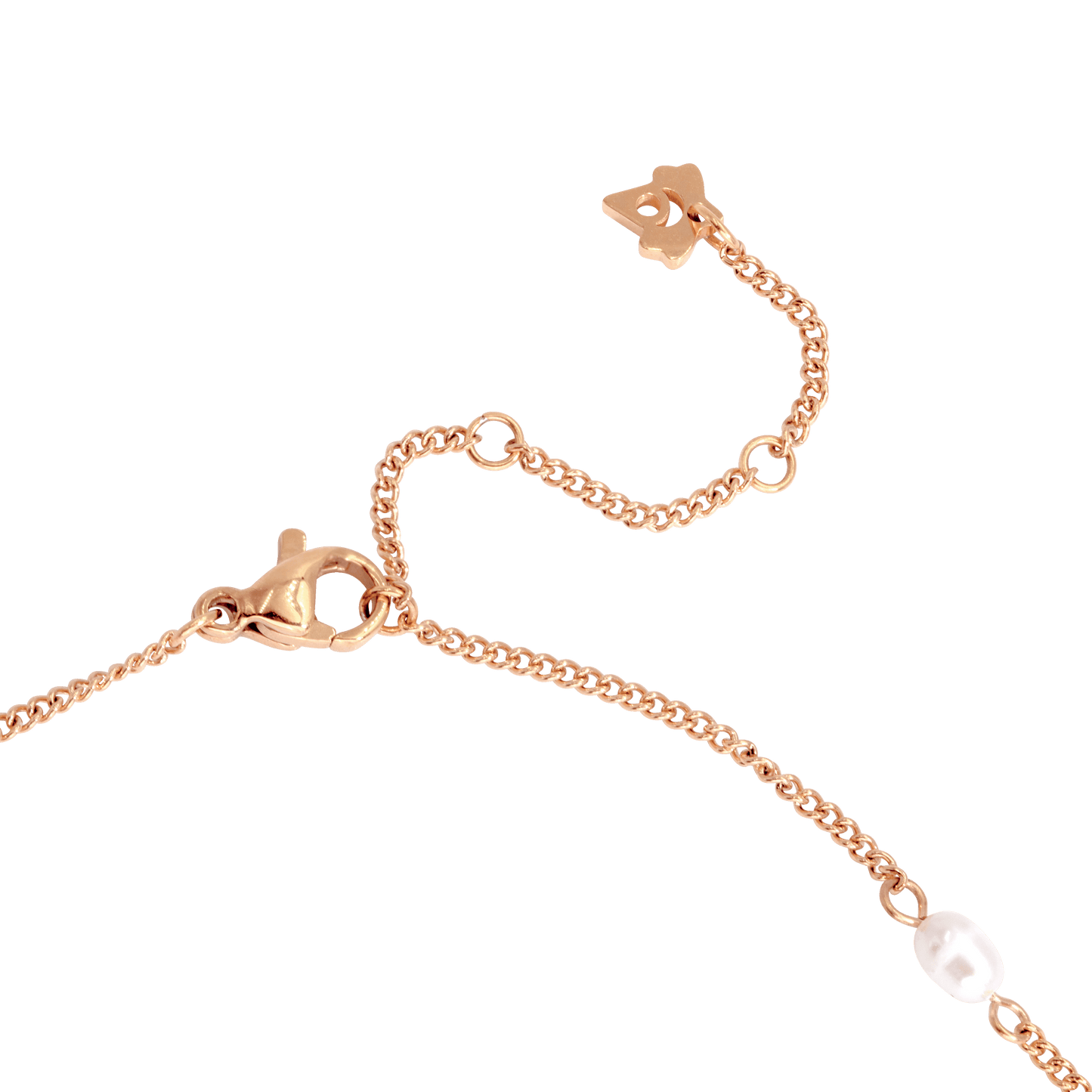 Pearl after Pearl Choker Oro Rosa