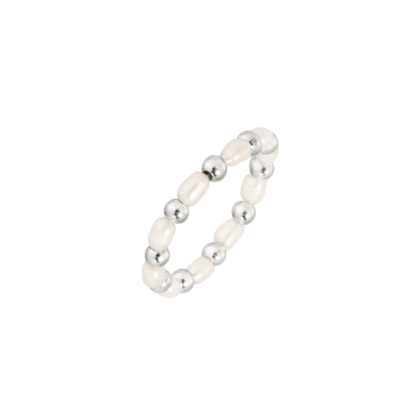 Pearl'n'Beads Anello Argento