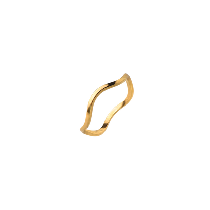 Slim Wave Knuckle Anello Oro