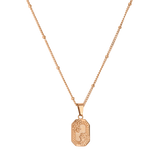 Vintage Flower Collana Oro Rosa