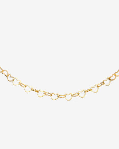 Heart after Heart Collana Oro