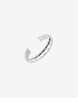 Anello da piede Flat Stripe Argento