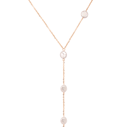 Timeless Pearl Y-Collana Oro Rosa