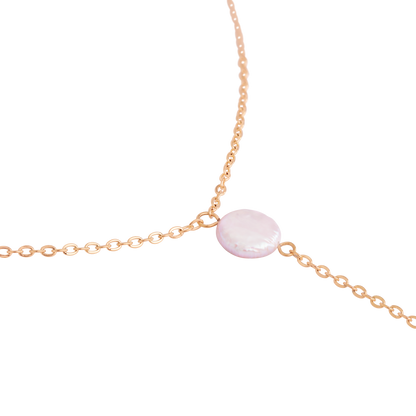 Timeless Pearl Y-Collana Oro Rosa