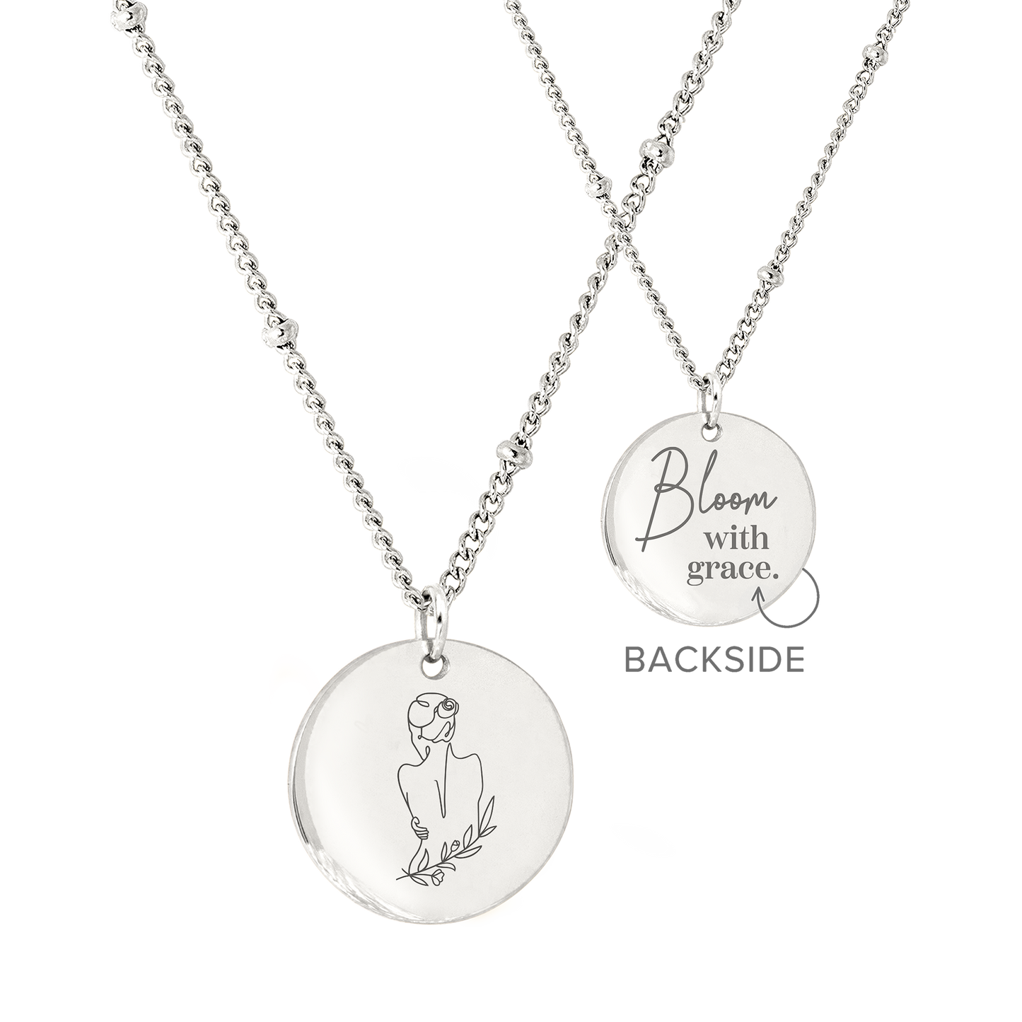 Bloom with grace Collana Argento