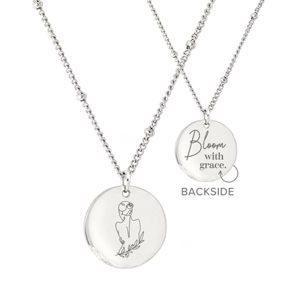 Bloom with grace Collana Argento