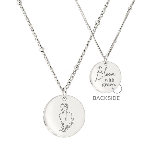 Bloom with grace Collana Argento