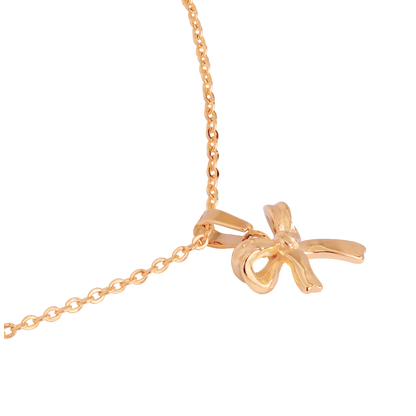 Pretty Ribbon Collana Oro Rosa