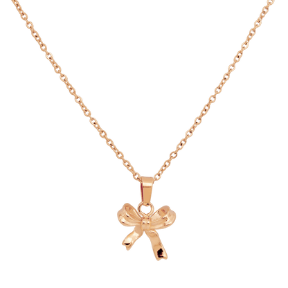 Pretty Ribbon Collana Oro Rosa