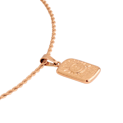 Sun Lover Pendant Collana Oro Rosa