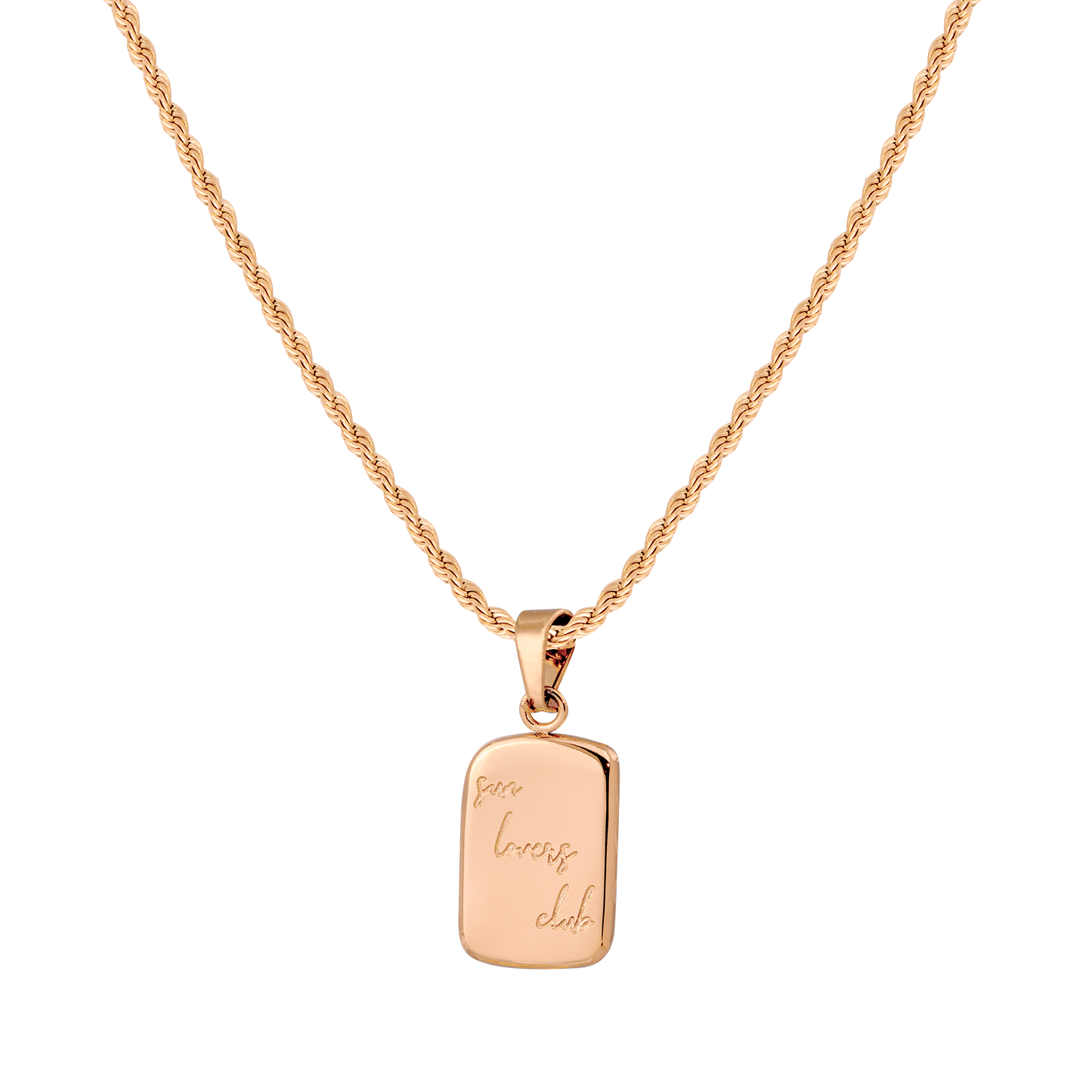 Sun Lover Pendant Collana Oro Rosa