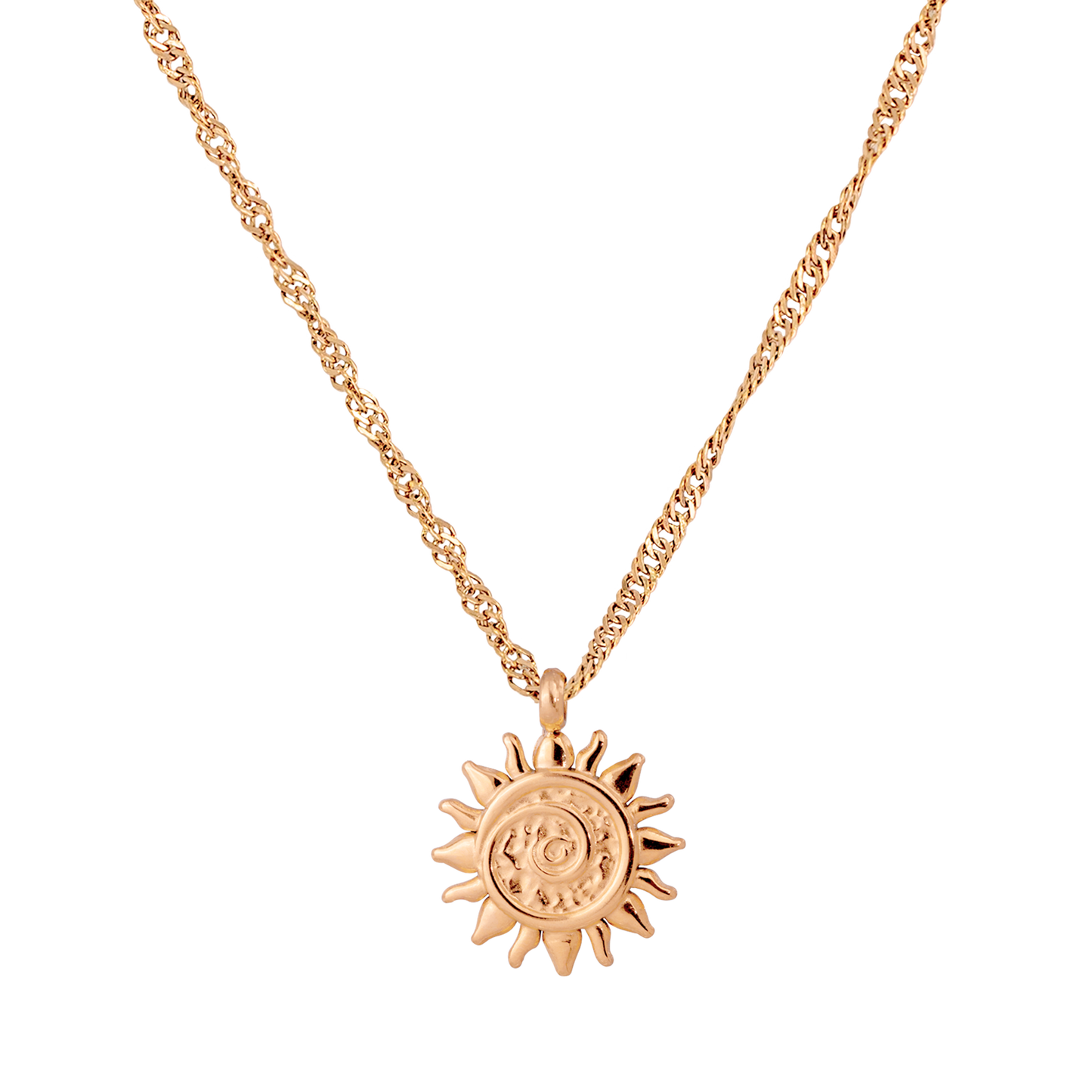 Sunny Swirl Collana Oro Rosa