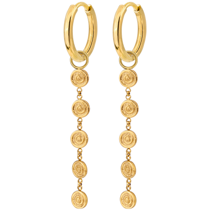 Sweet Swirl Hoop Set Small Oro