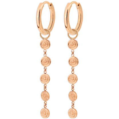 Sweet Swirl Hoop Set Small Oro Rosa
