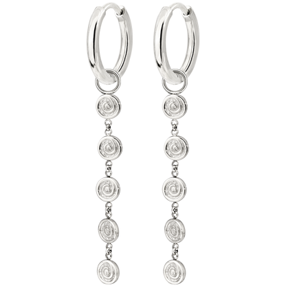 Sweet Swirl Hoop Set Small Argento
