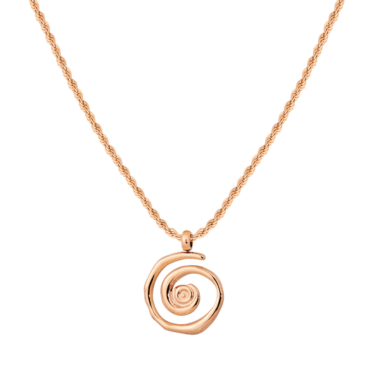 Sweet Swirl Collana Oro Rosa