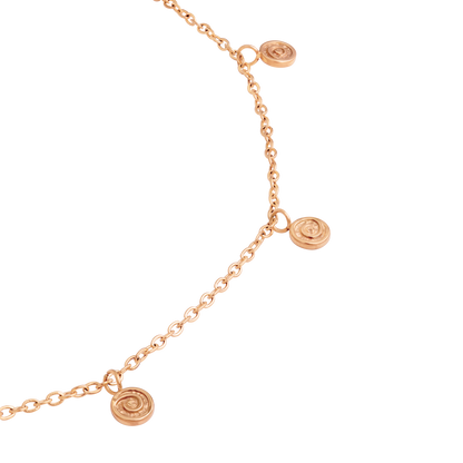 Swirl'n Choker Oro Rosa