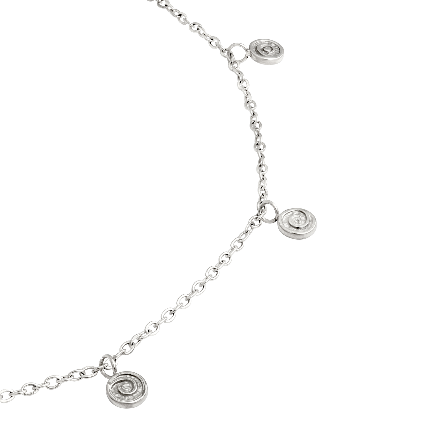 Swirl'n Choker Argento